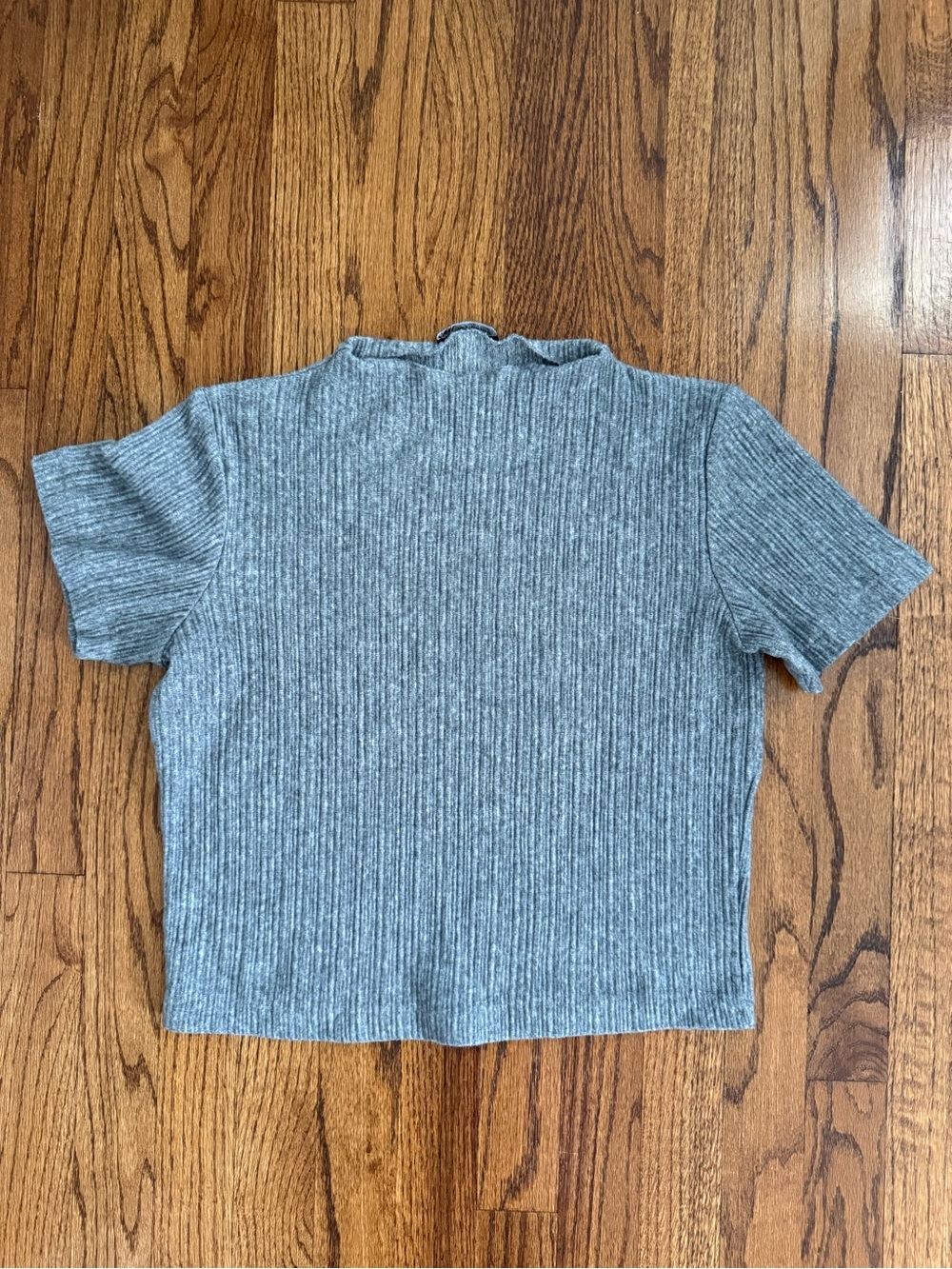 Zara Textured Mock Neck Top